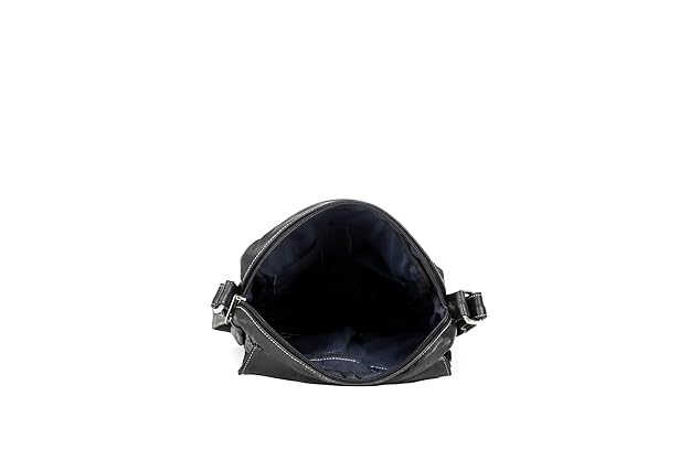 faux leather sling messenger bag for men – crossbody travel, office and business one side shoulder bag